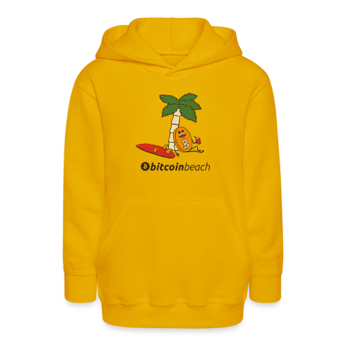 Bitcoin Beach Kinderhoodie Gelb