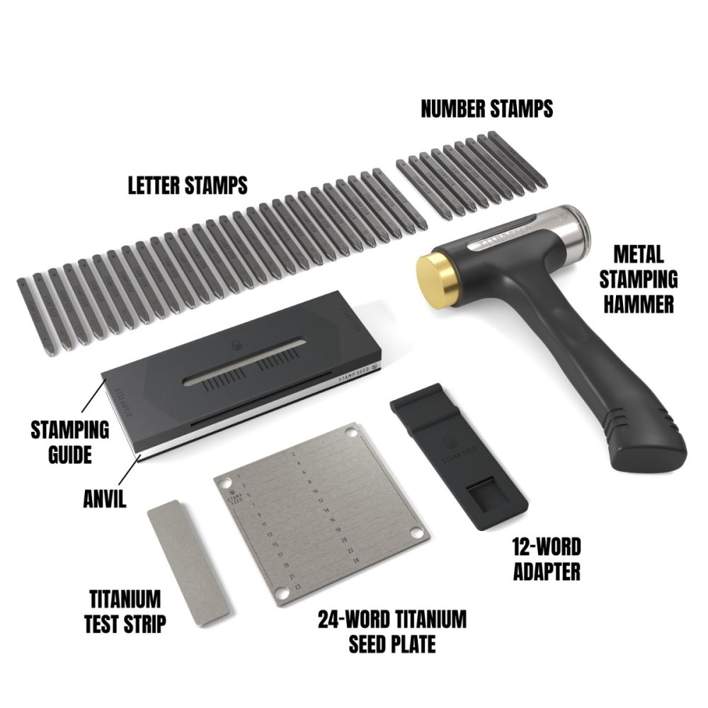 Stamp Seed Titanium Deluxe, 24 words