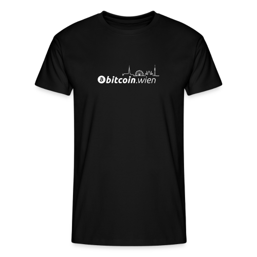 Bitcoin Wien Schwarzes Herren T-Shirt