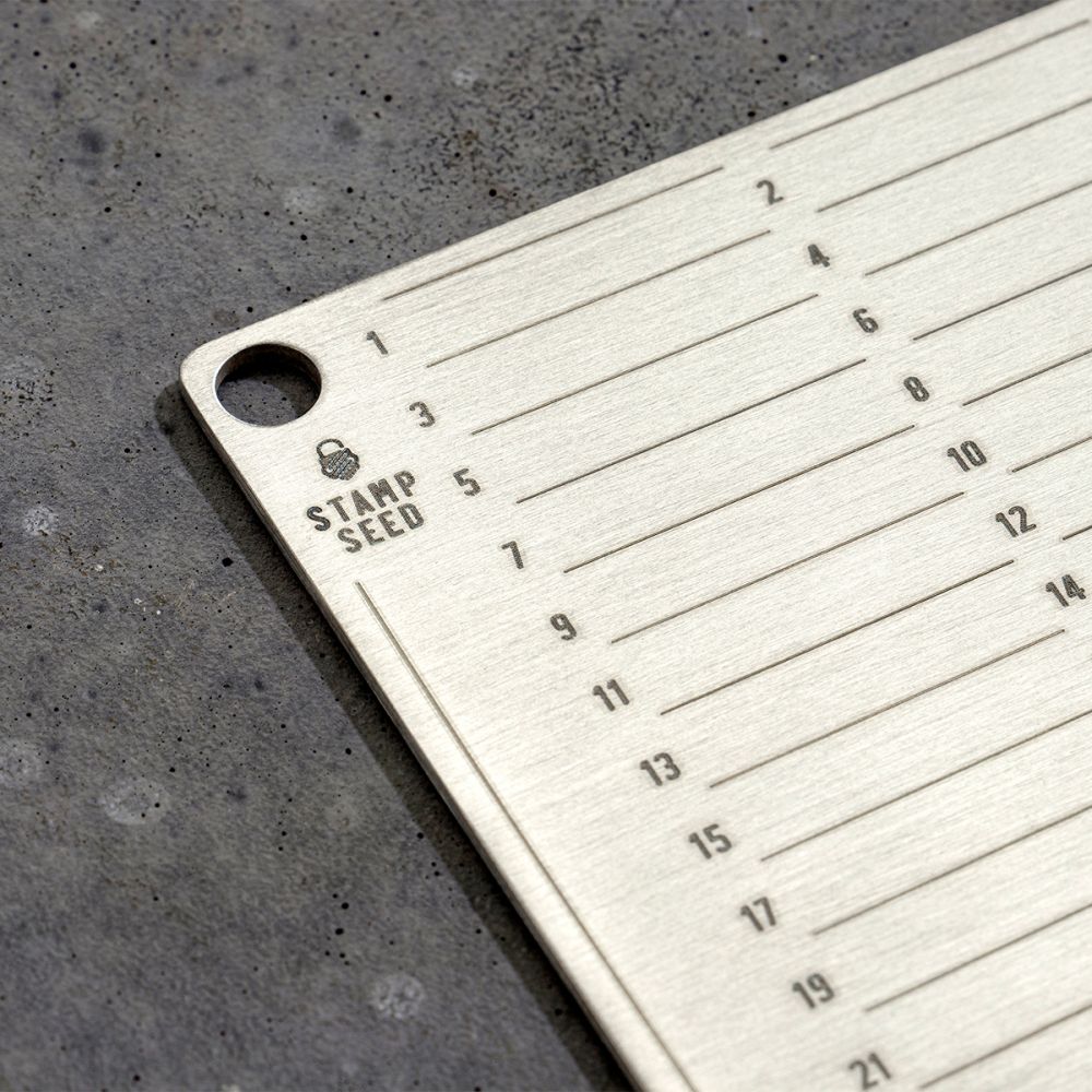 Stamp Seed Titanium Seed Plate, 24 words