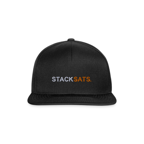 STACK SATS. Hat Black