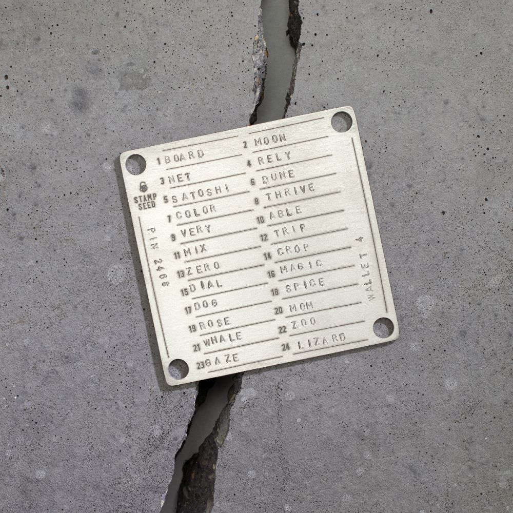 Stamp Seed Titanium Deluxe, 24 words